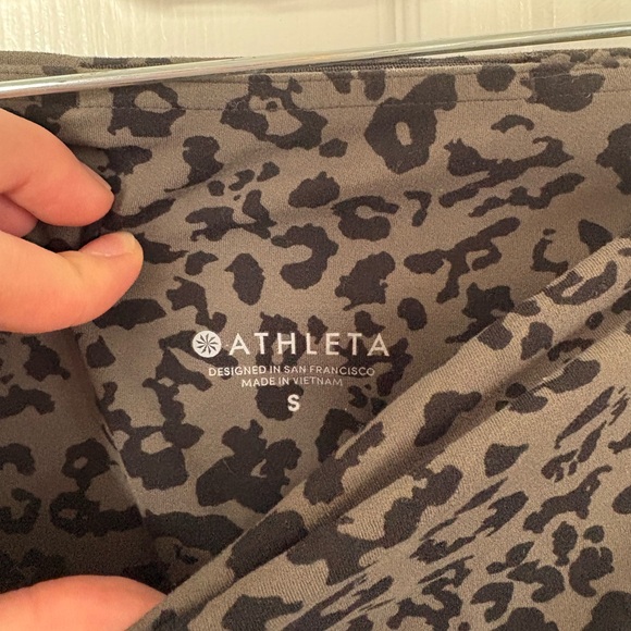 Athleta Black and Gray Animal Print Leggings - Picture 5 of 5